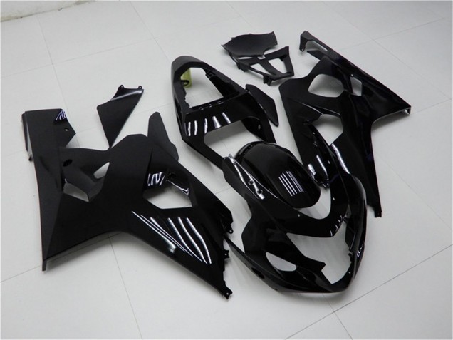 Suzuki GSXR 600/750 Motorrad Verkleidung 2004-2005 - Glanzendes Schwarz