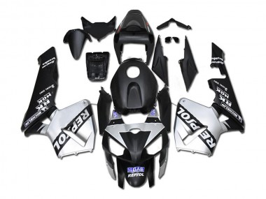 Honda CBR600RR Motorrad Verkleidung 2005-2006 - Schwarz Silber Repsol