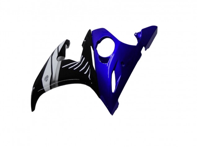 Yamaha YZF R6 Motorrad Verkleidung 2003-2004 - Blau Weiss Glanzendes Schwarz