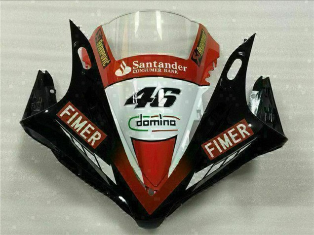 Yamaha YZF R1 Motorrad Verkleidung 2007-2008 - Rot Weiss Schwarz Fimer Santunder 46