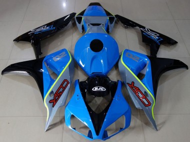 Honda CBR1000RR Motorrad Verkleidung 2006-2007 - Blau Gelb Glanzendes Schwarz Massgeschneidert CBR