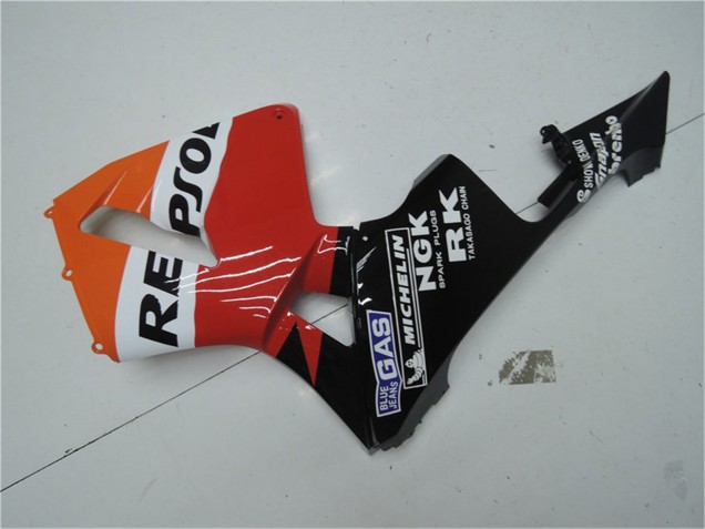 Honda CBR600RR Motorrad Verkleidung Kit 2003-2004 - Orange Weiss Rot Glanzendes Schwarz Repsol