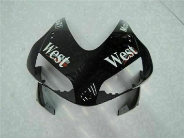 Honda CBR600RR Motorrad Verkleidung 2003-2004 - Glanzendes Schwarz Weiss West Mobil