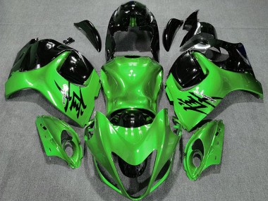 Suzuki GSXR 1300 Motorrad Verkleidung 2008-2020 - Glanzendes Grun und Schwarz
