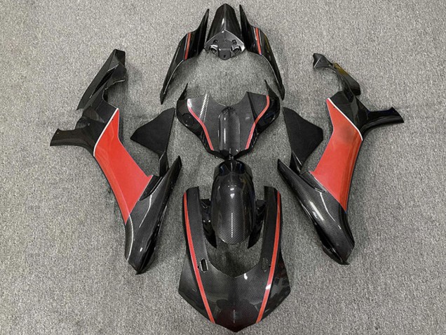 Yamaha R1 Motorrad Verkleidung 2015-2019 - Carbonfaser Rot