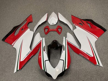 Ducati 1199 Motorrad Verkleidung 2011-2014 - Weiss Rot Schwarz Grun