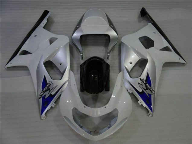 Suzuki GSXR 600/750 Motorrad Verkleidung 2001-2003 - Weiss Silber Blau Schwarz