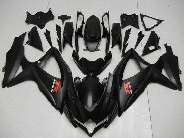 Suzuki GSXR 600/750 Motorrad Verkleidung 2008-2010 - Matt Schwarz Rot