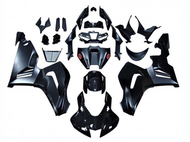 Honda CBR1000RR-R Motorrad Verkleidung 2020-2023 - Glanzendes Schwarz Matt Schwarz
