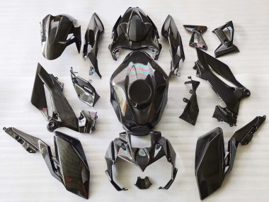 Kawasaki Z400 Motorrad Verkleidung 2018-2024 - Schwarze Carbonfaser