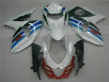 Suzuki GSXR 1000 Komplette Abs Verkleidung 2009-2016 - Weiss Blau Schwarz
