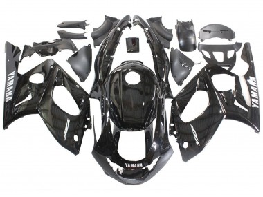 Yamaha YZF600R Thundercat Motorrad Verkleidung 1996-2007 - Glanzendes Schwarz