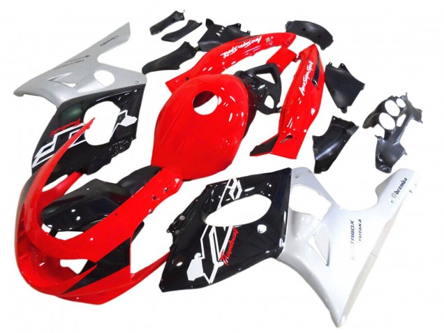 Yamaha YZF600R Thundercat Motorrad Verkleidung 1996-2007 - Rot Schwarz Silber