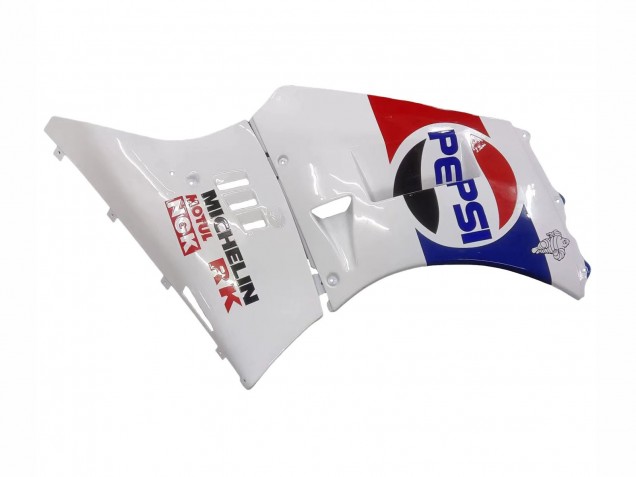 Suzuki RG400 RG500 RG400/500 Motorrad Verkleidung 1984-1987 - Weiss Rot Blau Gelb Motul Michelin Pepsi
