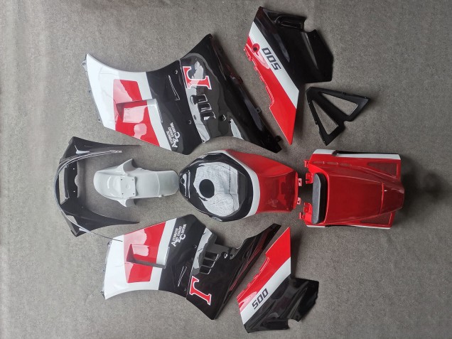 Suzuki RG400 RG500 RG400/500 Motorrad Verkleidung 1984-1987 - Weiss Rot Schwarz