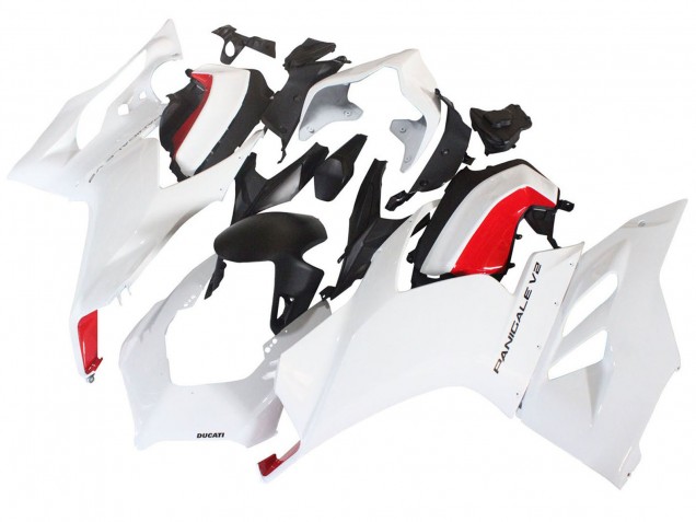 Ducati Panigale V2 Motorrad Verkleidung 2020-2024 - Weiss Rot Matt Schwarz
