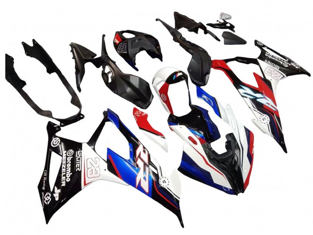 BMW S1000RR Motorrad Verkleidung 2019-2022 - Blau Rot Weiss 23