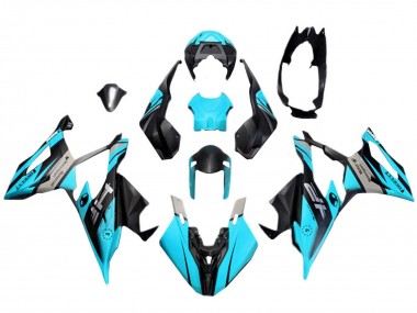 BMW S1000RR Motorrad Verkleidung 2019-2022 - Blau Schwarz