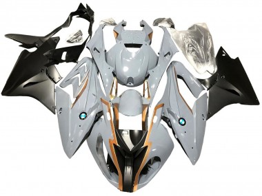 BMW S1000RR Motorrad Verkleidung 2017-2018 - Nardo Grau Matt Schwarz