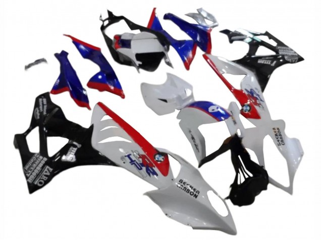 BMW S1000RR Abs Verkleidungen 2009-2014 - Weiss Rot Blau Glanzendes Schwarz