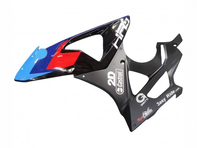 BMW S1000RR Motorrad Verkleidung 2009-2014 - Blau Rot Matt Schwarz Castrol