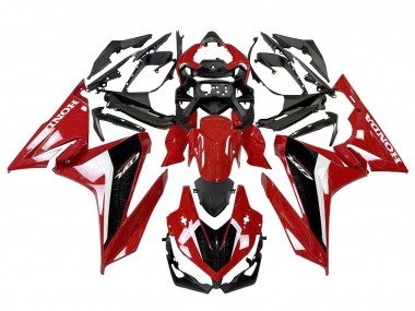 Honda CBR500R Motorrad Verkleidung 2022-2023 - Rot Weiss Schwarz