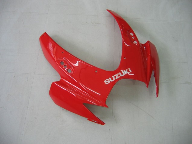 Suzuki GSXR 600 / GSXR 750 Motorrad Verkleidung 2006-2007 - Weiss Rot Glanzendes Schwarz