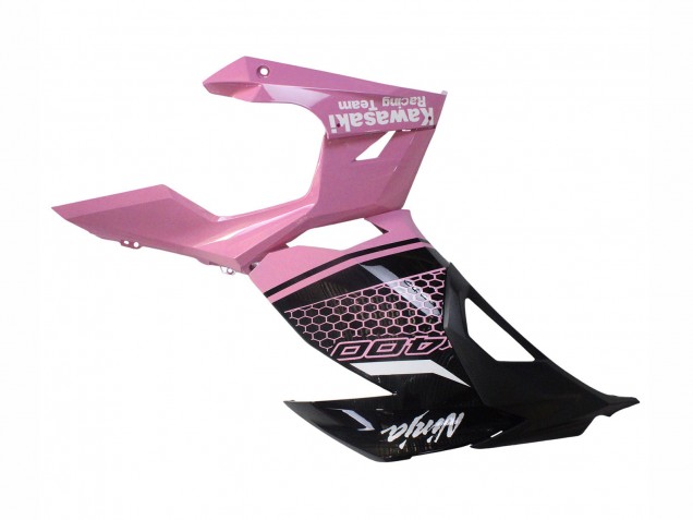 Kawasaki Ninja 400 Motorrad Verkleidung 2018-2024 - Rosa Matt Schwarz Bienenwabe