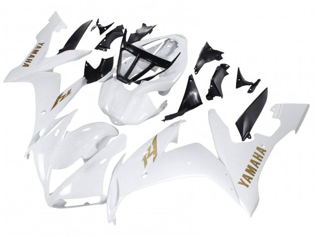 Yamaha YZF 1000 R1 Motorrad Verkleidung 2004-2006 - Weiss Gold Aufkleber
