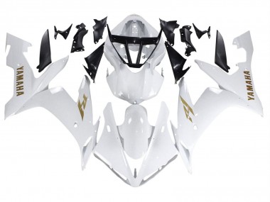 Yamaha YZF 1000 R1 Motorrad Verkleidung 2004-2006 - Weiss Gold Aufkleber