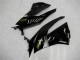 Kawasaki ZX6R Motorrad Verkleidung 2009-2012 - Glanzendes Schwarz Gold Ninja