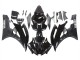 Yamaha YZF 600 R6 Motorrad Verkleidung 2006-2007 - Glanzendes Schwarz Matt Schwarz