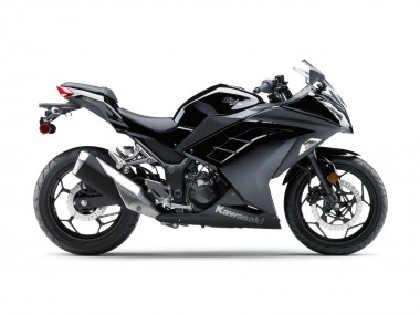 Kawasaki EX300 Motorrad Verkleidung 2013-2024 - Glanzendes Schwarz Matt Schwarz