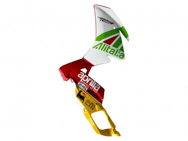 Aprilia RS4 50 125 Motorrad Verkleidung 2012-2018 - Weiss Rot Grun Gelb Alitalia