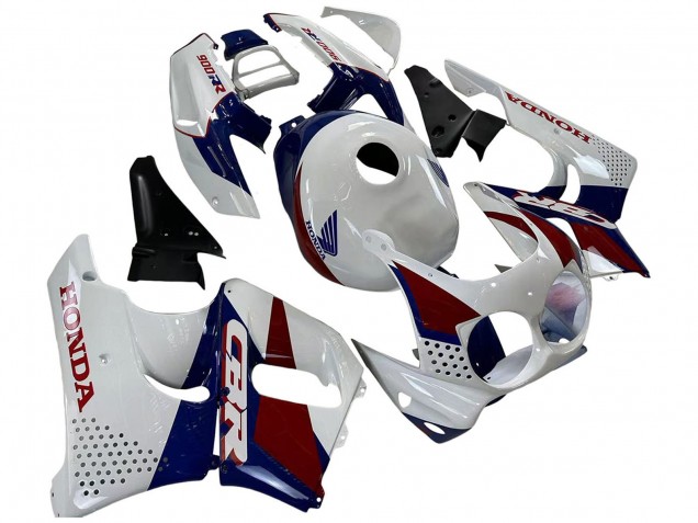 Honda CBR900RR 893 Motorrad Verkleidung 1992-1993 - Weiss Rot Dunkel Blau