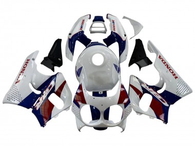 Honda CBR900RR 893 Motorrad Verkleidung 1992-1993 - Weiss Rot Dunkel Blau