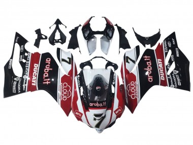 Ducati Panigale 899/1199 Motorrad Verkleidung 2011-2014 - Weiss Rot Glanzendes Schwarz Aruba.it 7