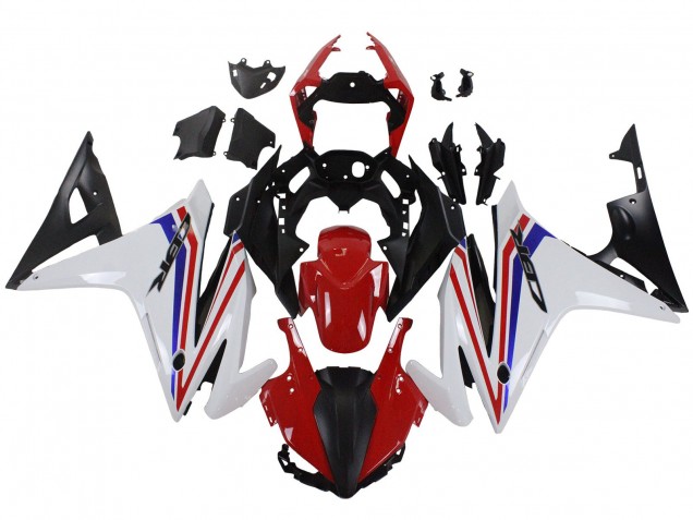 Honda CBR500R Motorrad Verkleidung 2016-2018 - Weiss Rot Blau Matt Schwarz