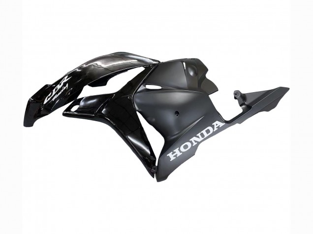 Honda CBR600RR Motorrad Verkleidung 2009-2012 - Glanzendes Schwarz Matt Schwarz