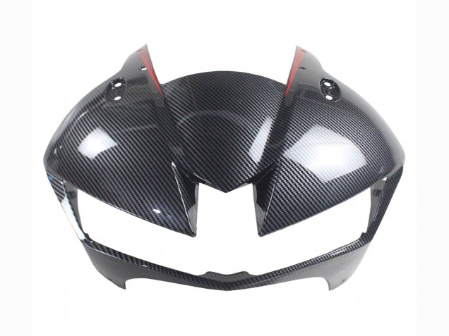Honda CBR600RR Motorrad Verkleidung 2013-2023 - Schwarzes Carbonfaser Rot