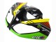 Kawasaki ZX6R Motorrad Verkleidung 2009-2012 - Grun Glanzendes Schwarz Gelb Weiss Rot Elf Monster