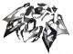 Suzuki GSXR 1000 Motorrad Verkleidung 2005-2006 - Glanzendes Schwarz Grau