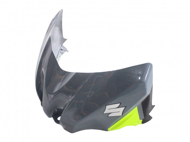 Suzuki GSXR 1000 Motorrad Verkleidung 2009-2016 - Grau Neon Gelb Schwarz Motul