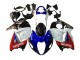 Suzuki GSXR 1300 Hayabusa Motorrad Verkleidung 1996-2007 - Weiss Blau Rot Makita Schwarz