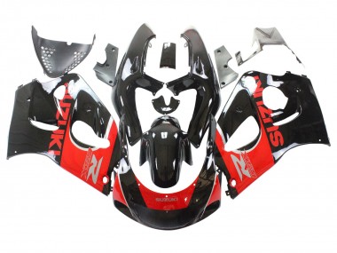 Suzuki GSXR 600 / GSXR 750 Motorrad Verkleidung 1996-2000 - Schwarz Rot