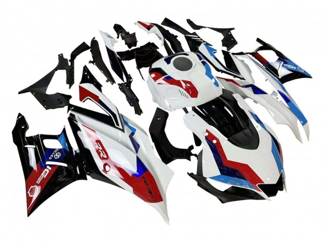 Yamaha YZF R3/R25 Motorrad Verkleidung 2019-2021 - Weiss Blau Rot Glanzendes Schwarz