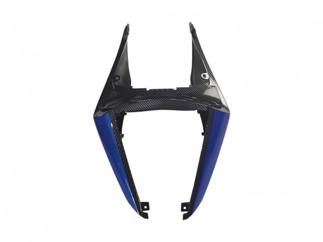 Yamaha YZF R3/R25 Motorrad Verkleidung 2022-2024 - Schwarzer Carbonfaser Stil Silberblau