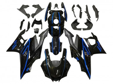 Yamaha YZF R3/R25 Motorrad Verkleidung 2022-2024 - Glanzendes Schwarz Blau