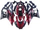 Yamaha YZF R3/R25 Motorrad Verkleidung 2022-2024 - Rot Weiss Glanzendes Schwarz