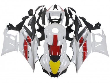 Yamaha YZF R3/R25 Motorrad Verkleidung 2022-2024 - Weiss Rot Gelb Schwarz